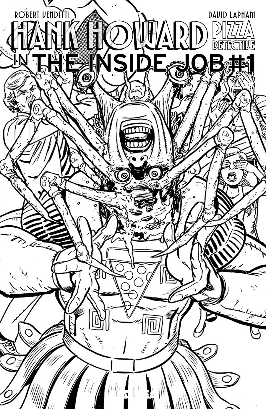 Hank Howard Pizza Detective The Inside Job #1 (One Shot) Cover E Variant David Lapham Movie Moments Carpenter Homage Cover