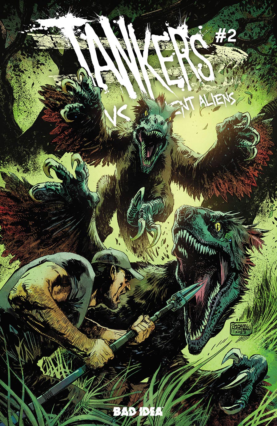 Tankers vs Ancient Aliens #2 Cover A Regular Gabriel Hardman Cover