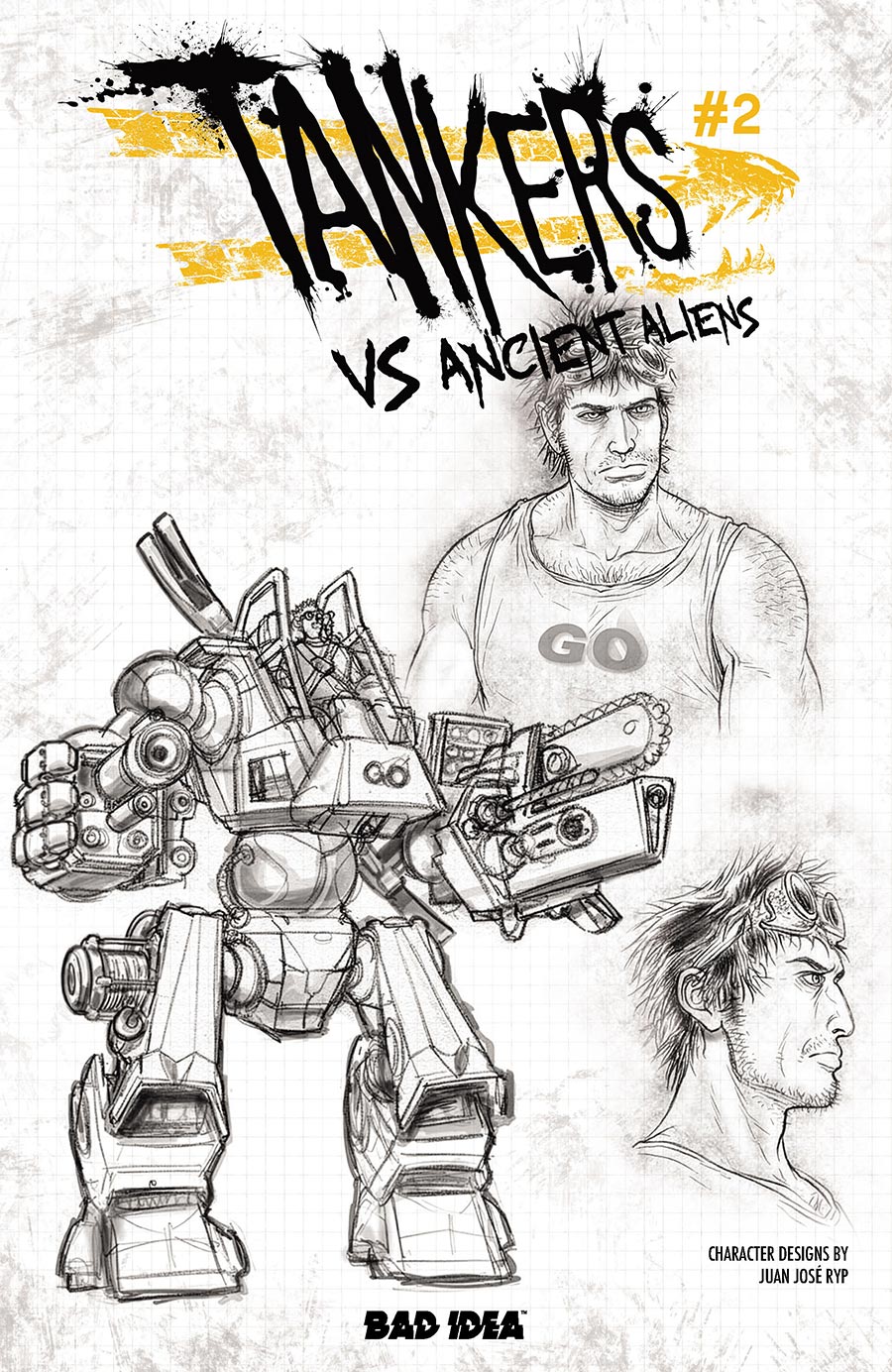Tankers vs Ancient Aliens #2 Cover D Incentive Juan Jose Ryp Design Variant Cover