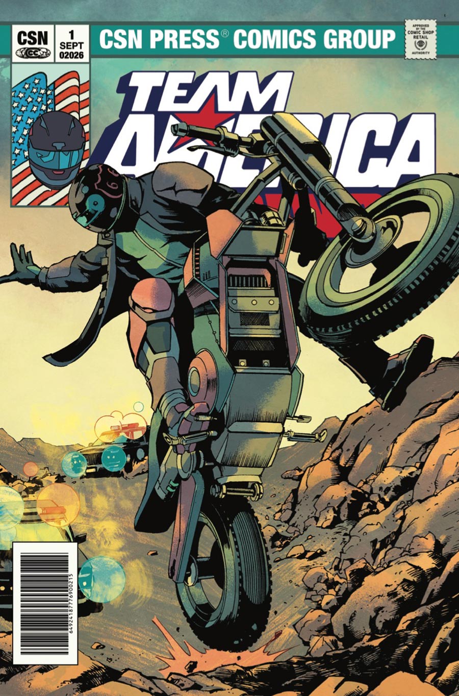 Team America Racing Full Throttle Edition #1 (One Shot) Cover B Variant Javier Saltares Cover