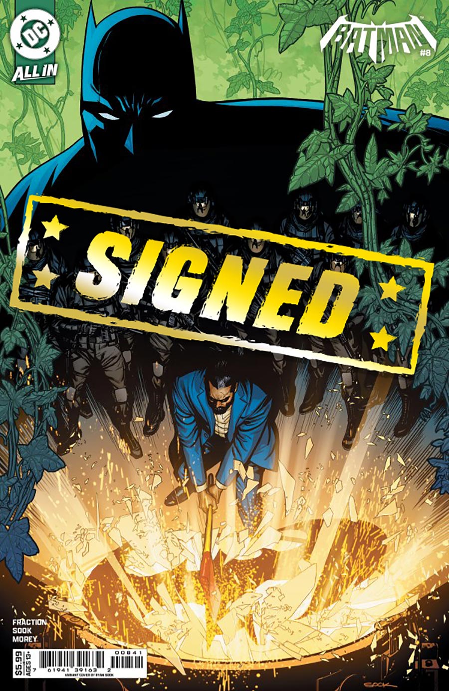 Batman Vol 4 #8 Cover J DF Ryan Sook Variant Cover Signed By Ryan Sook
