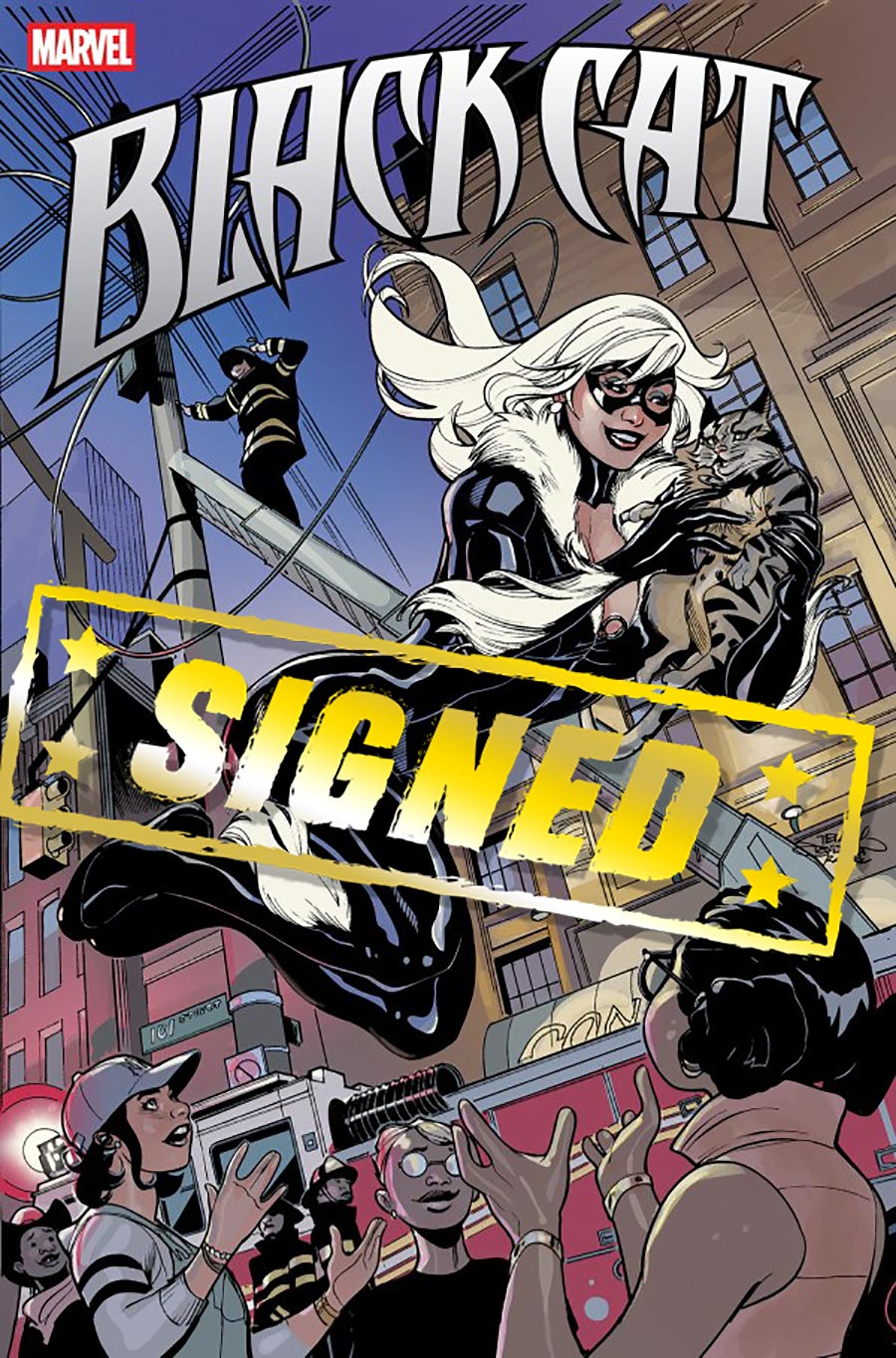Black Cat Vol 3 #1 Cover Q DF 2nd Ptg Variant Cover Signed By Terry Dodson & Rachel Dodson