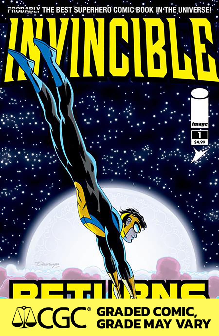 Invincible Returns Facsimile Edition #1 Cover E DF Darwyn Cooke Variant Cover CGC Graded 9.6 Or Higher