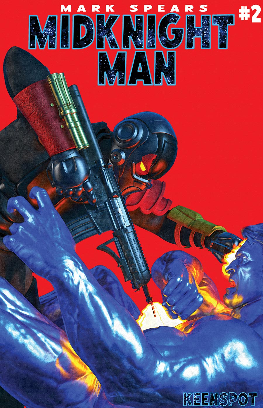 Mark Spears MidKnight Man #2 Cover B Variant Mark Spears Stay Down Cover