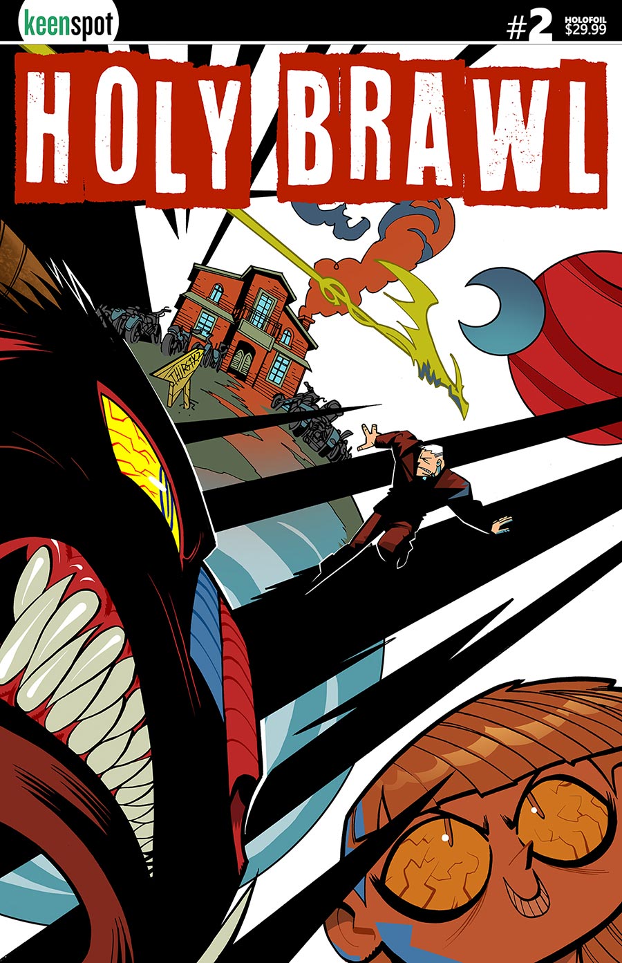 Holy Brawl #2 Cover B Variant Athila Fabbio Holofoil Cover