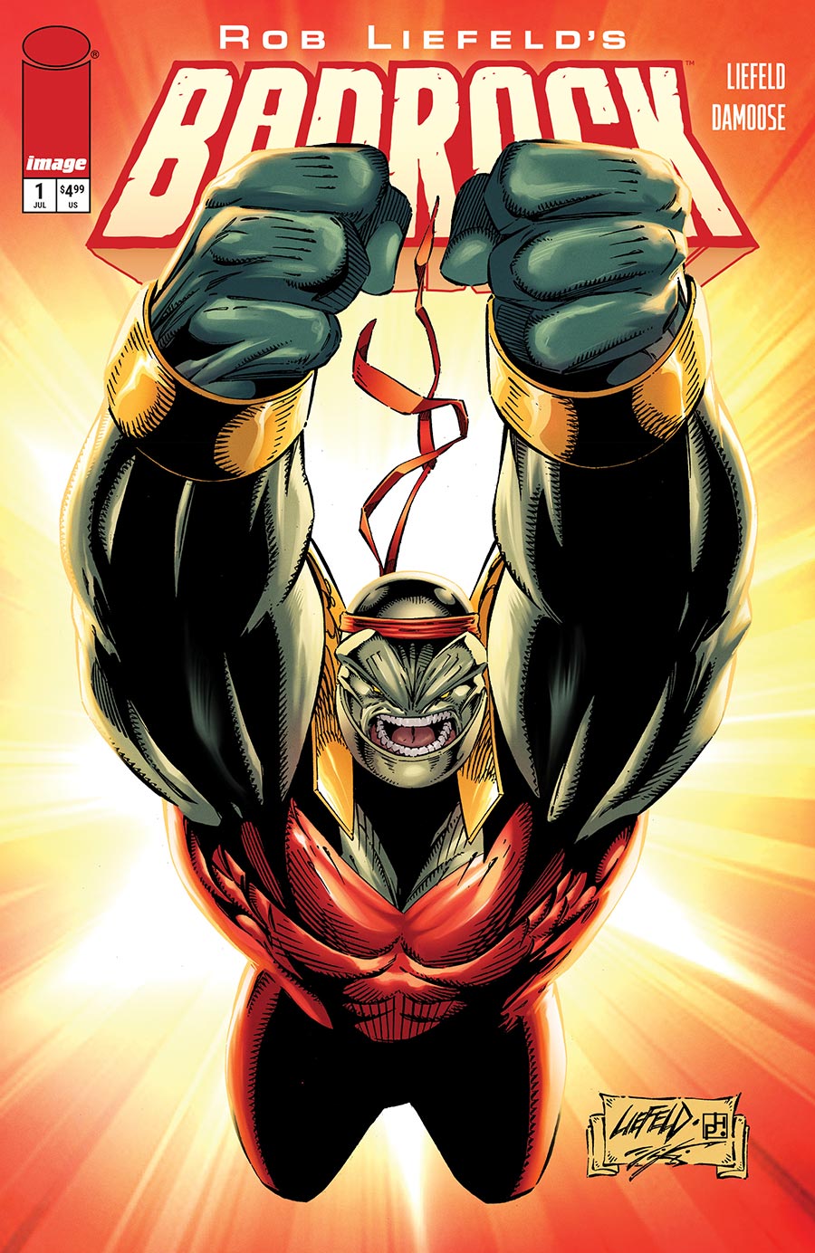 Rob Liefelds Badrock #1 Cover D Variant Rob Liefeld Legacy Cover