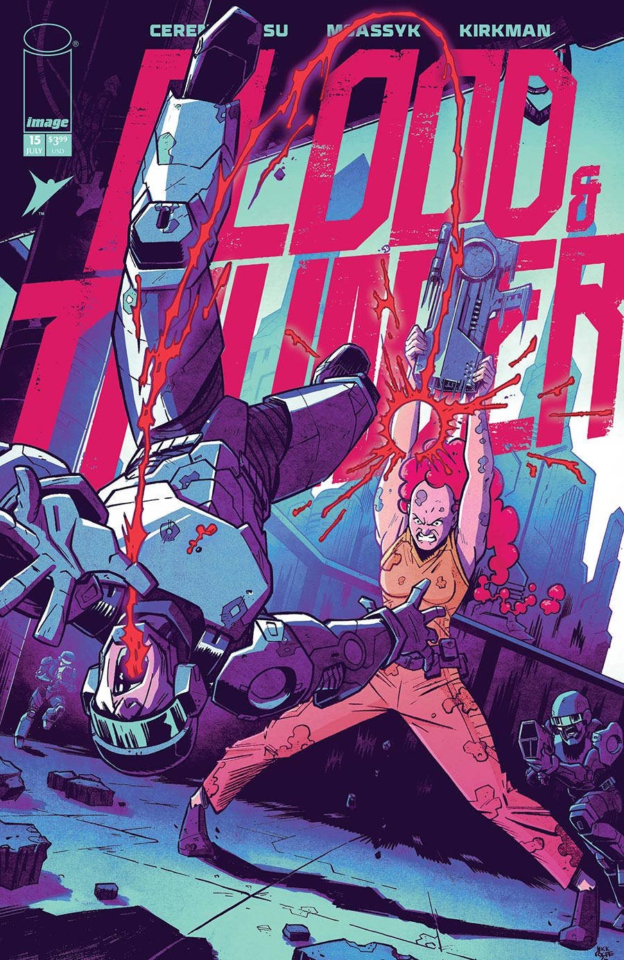 Blood & Thunder #15 Cover B Variant Nick Roche & Josh Burcham Cover