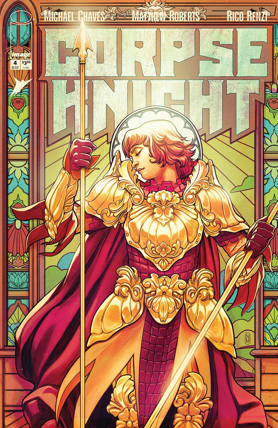 Corpse Knight #4 Cover D Incentive Nimit Malavia Stained Glass Variant Cover