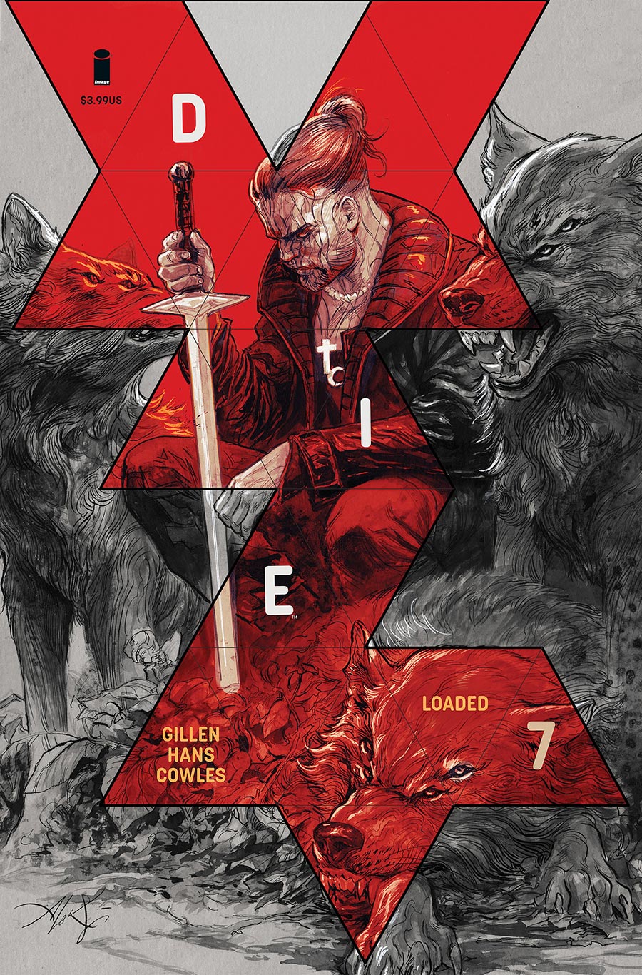 Die Loaded #7 Cover B Variant Aleksi Briclot Cover