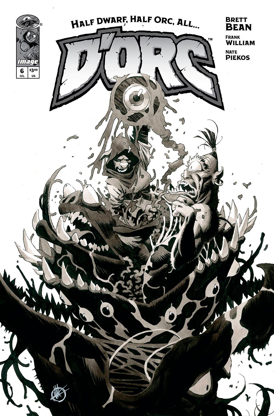 Dorc #6 Cover D Incentive Matteo Scalera Black & White Cover