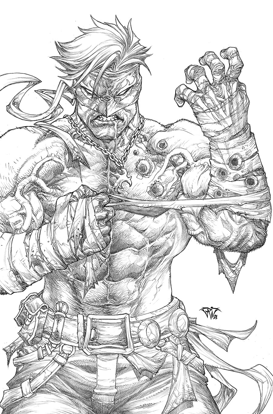 Final Boss #8 Cover E Incentive Paolo Pantalena Black & White Virgin Cover