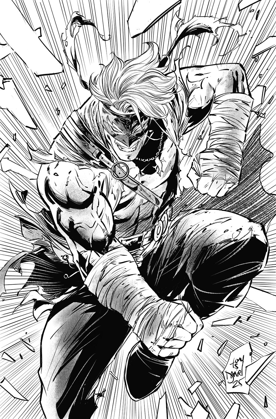 Final Boss #8 Cover F Incentive Tony Daniel Black & White Virgin Foil Cover