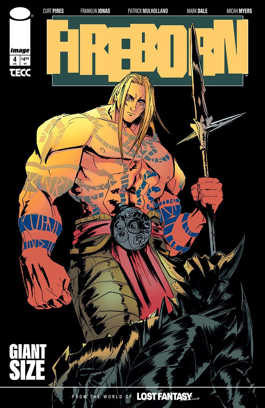Fireborn #4 Cover B Variant Patrick Mulholland 2 Cover (From The World Of Lost Fantasy)