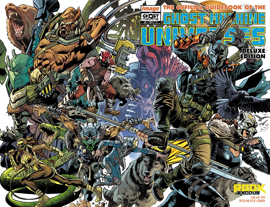 Ghost Machine The Official Guidebook #4 Cover B Variant Bryan Hitch & Brad Anderson Wraparound Cover