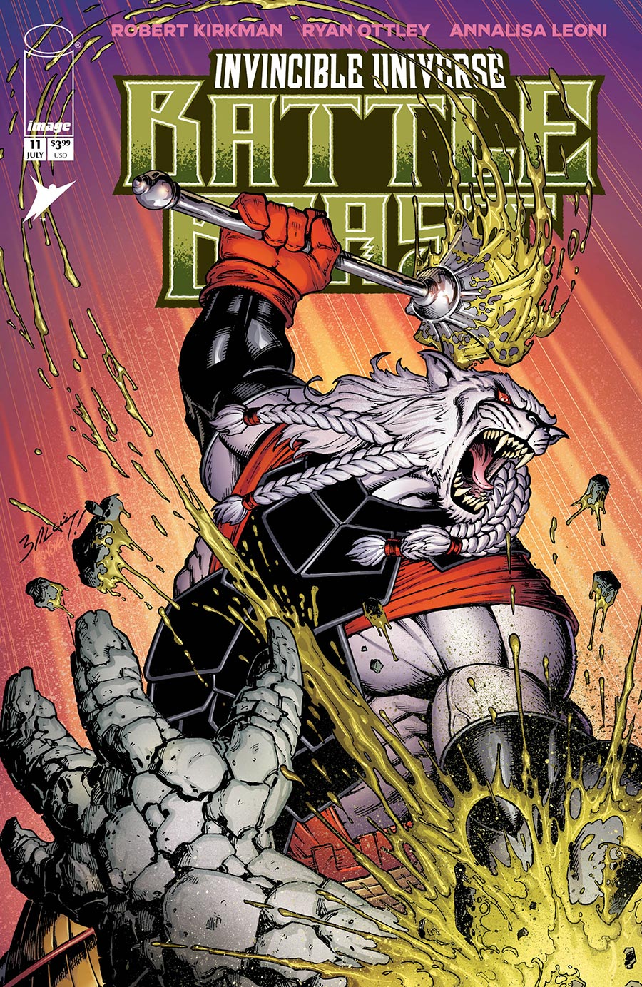 Invincible Universe Battle Beast #11 Cover B Variant Mark Bagley & Richard Isanove Cover