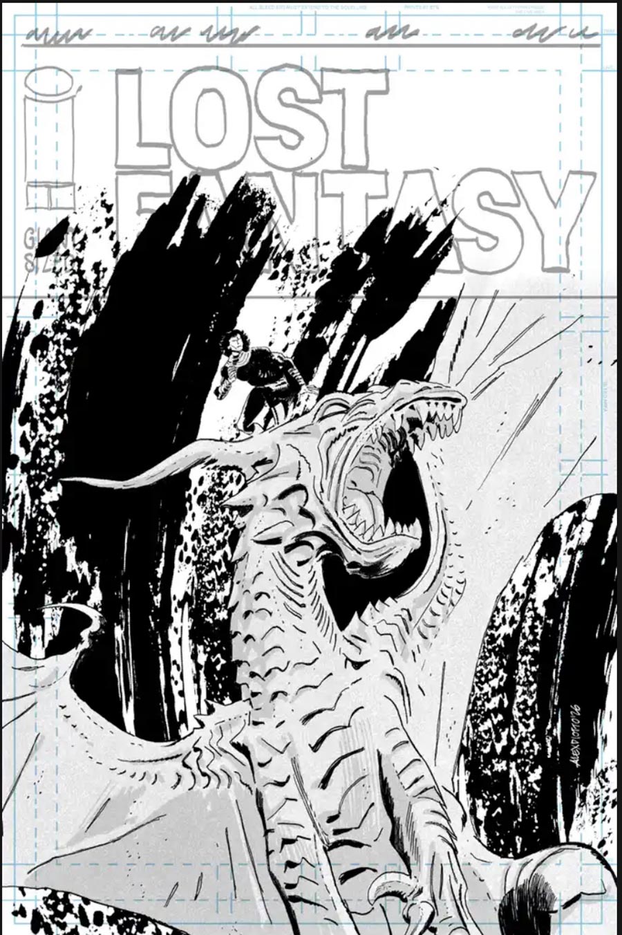 Lost Fantasy #12 Cover C Variant Alex Diotto 1 Raw Art Cover