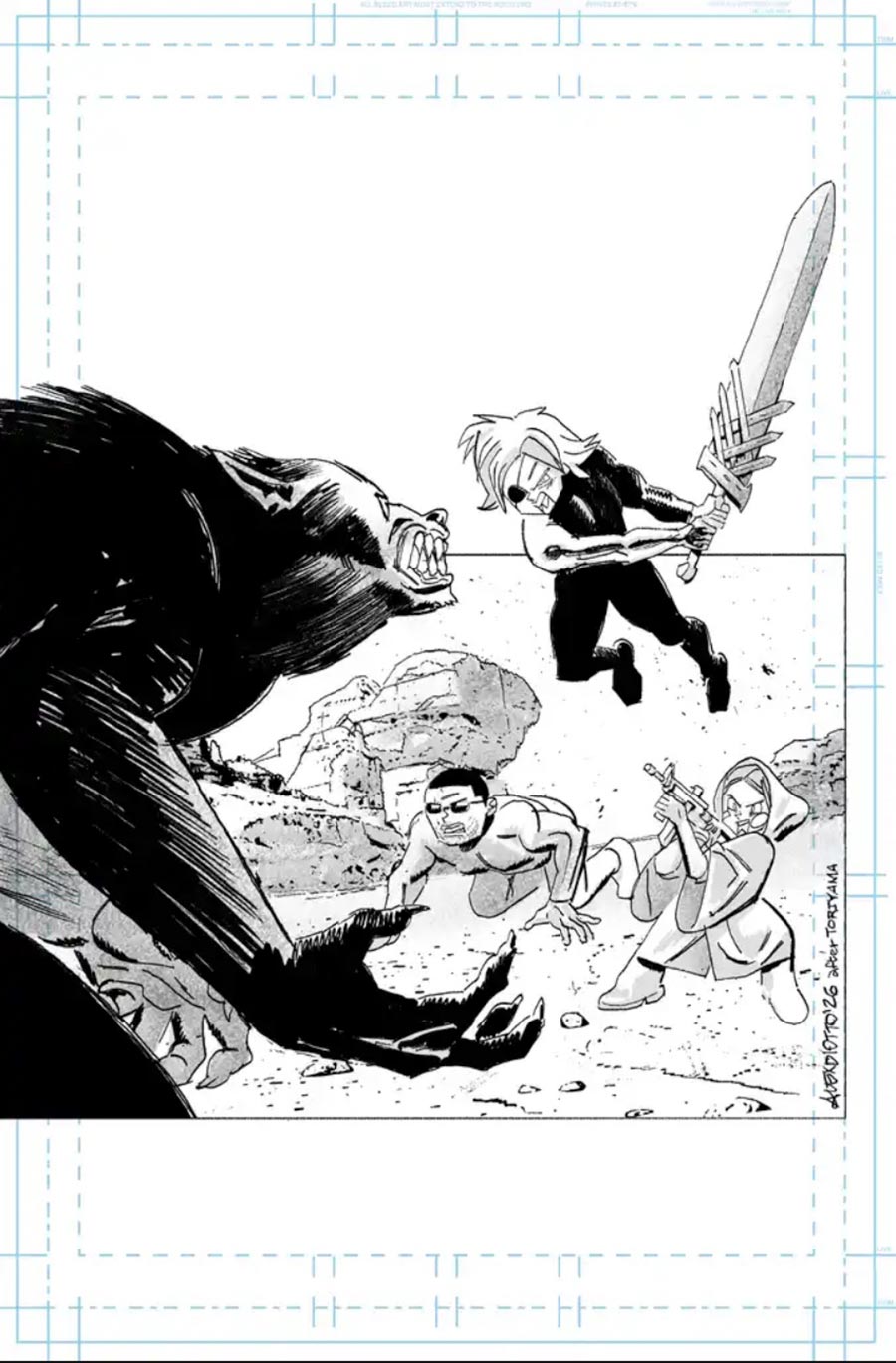 Lost Fantasy #12 Cover D Variant Alex Diotto 2 Raw Art Virgin Cover