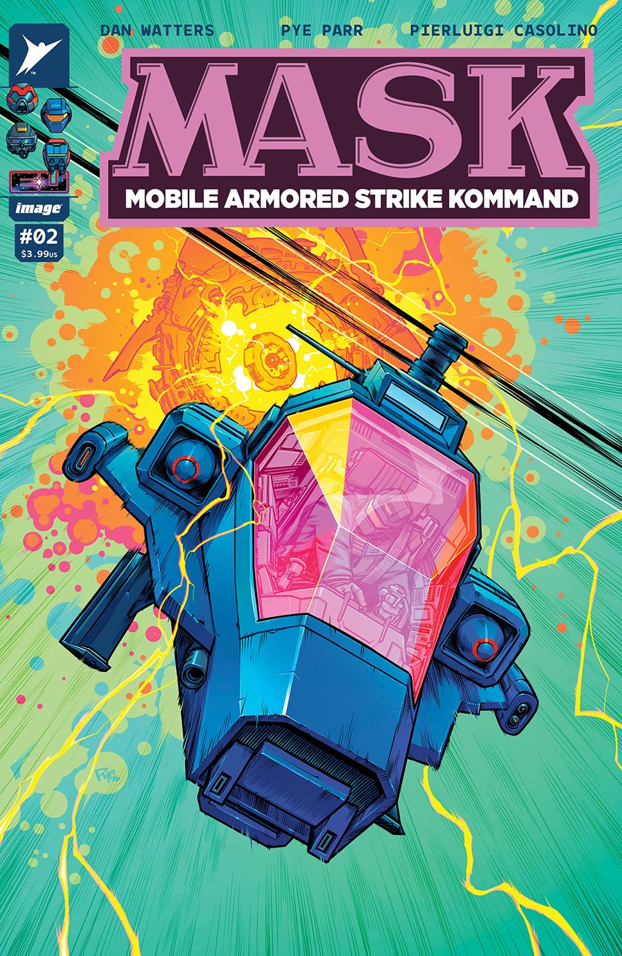 M.A.S.K. Vol 3 #2 Cover A Regular Pye Parr Cover (Energon Universe)