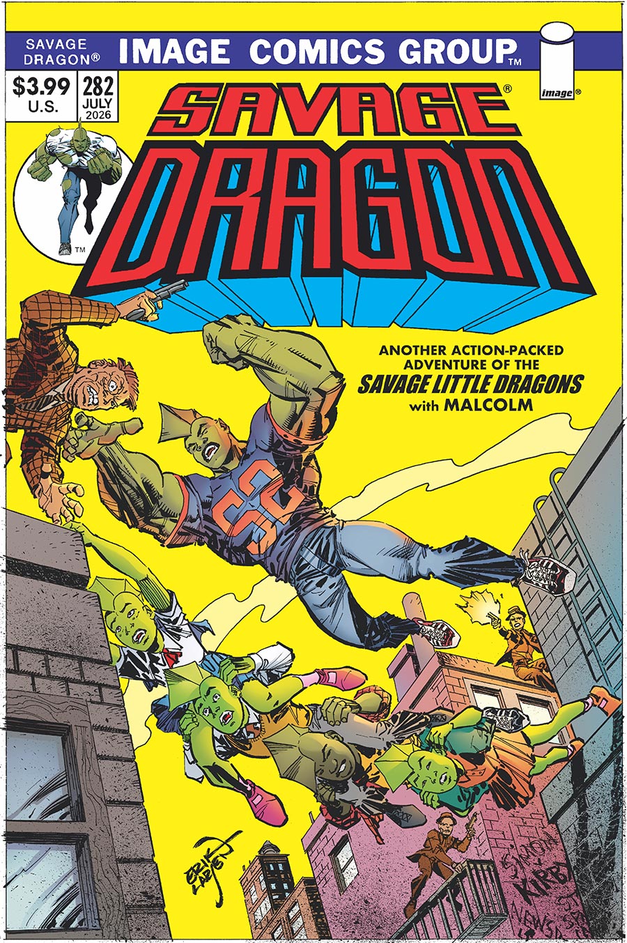Savage Dragon Vol 2 #282 Cover B Variant Erik Larsen 1970s Trade Dress Cover