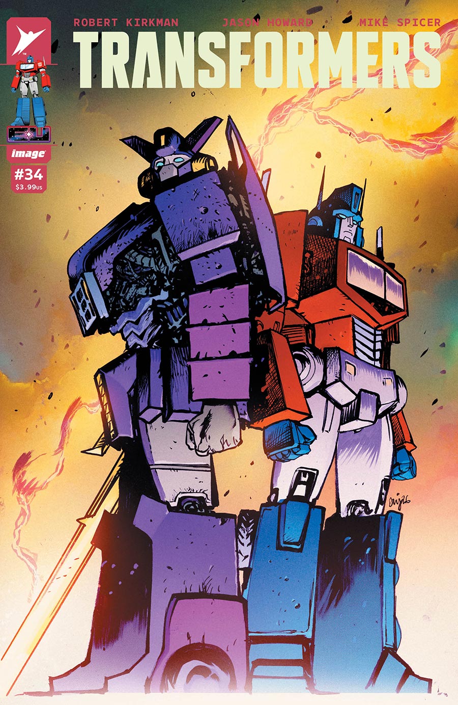Transformers Vol 5 #34 Cover B Variant Daniel Warren Johnson & Mike Spicer Cover (Energon Universe)