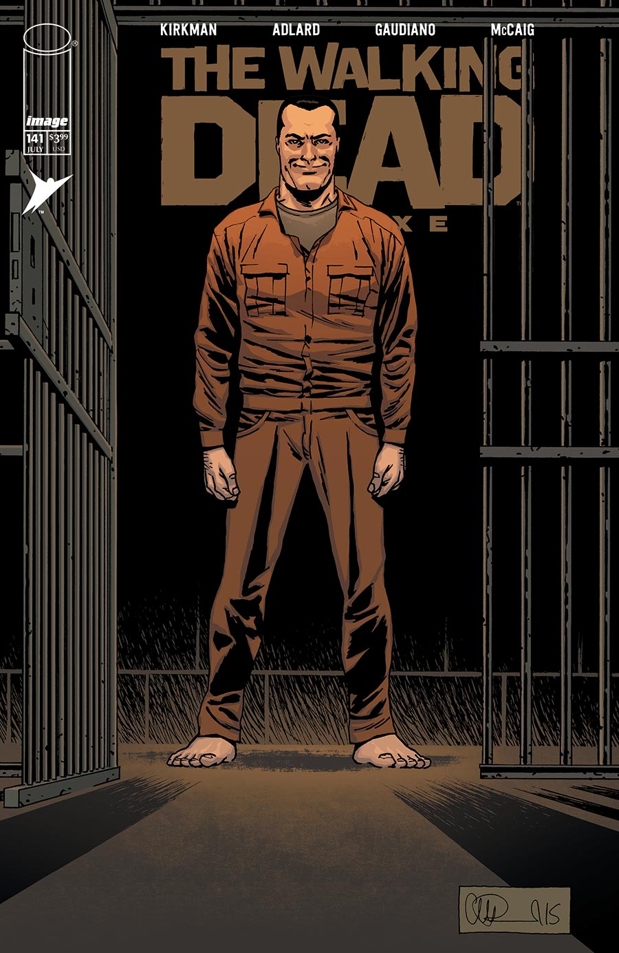 Walking Dead Deluxe #141 Cover B Variant Charlie Adlard & Dave McCaig Cover