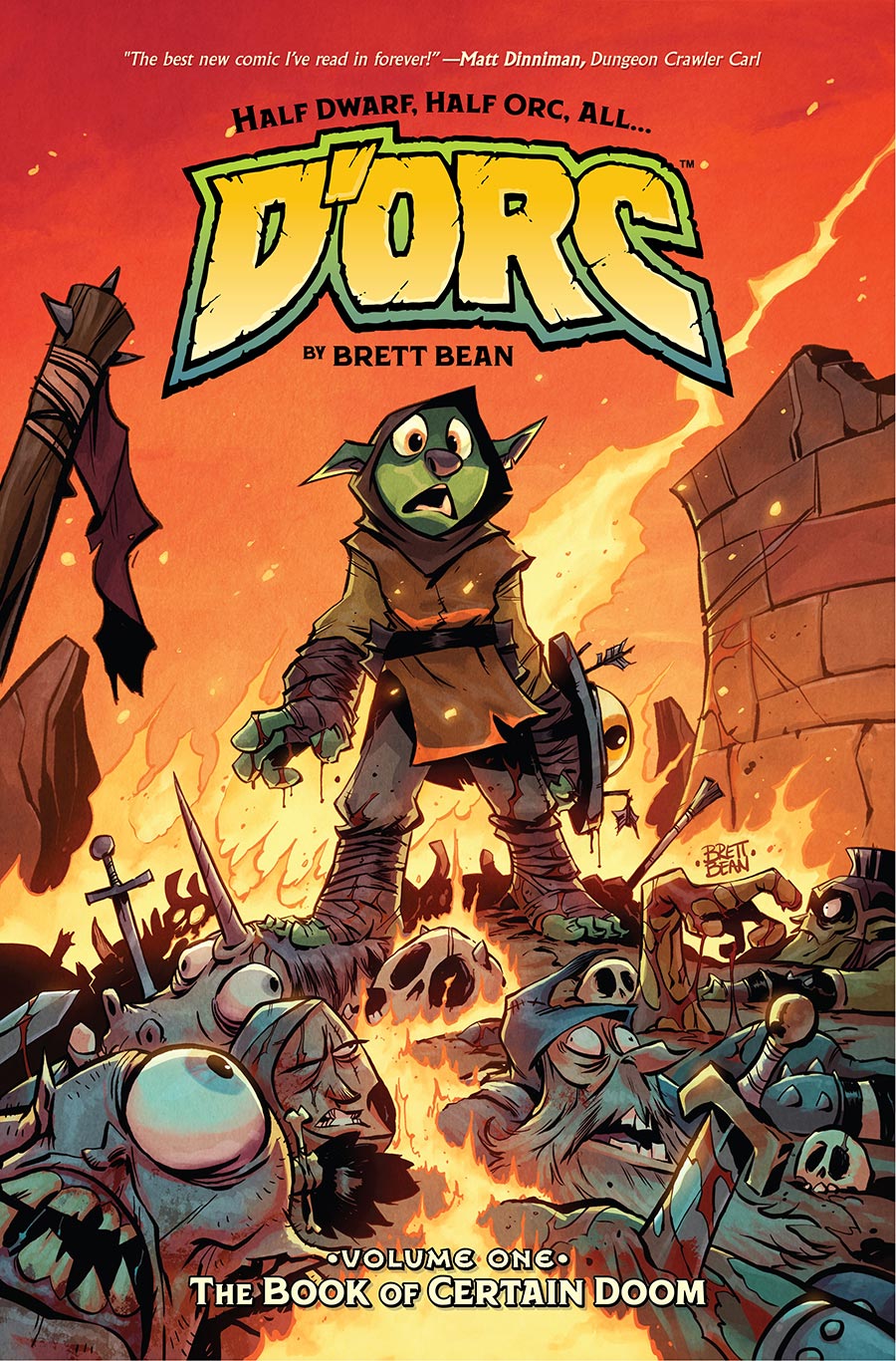 Dorc Vol 1 The Book Of Certain Doom TP Book Market Brett Bean Solo Flames Cover