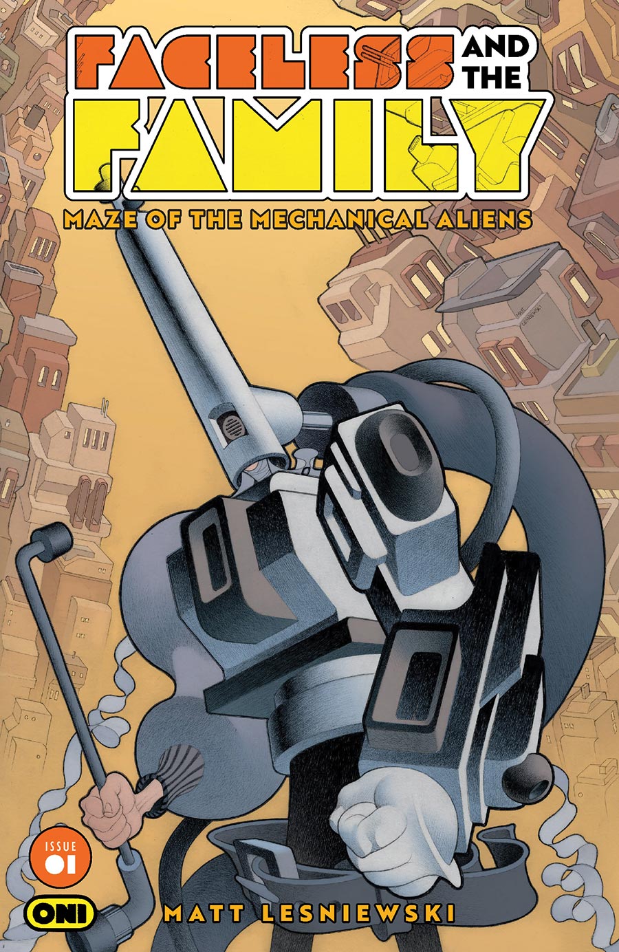 Faceless And The Family Maze Of The Mechanical Aliens #1 Cover A Regular Matt Lesniewski Cover