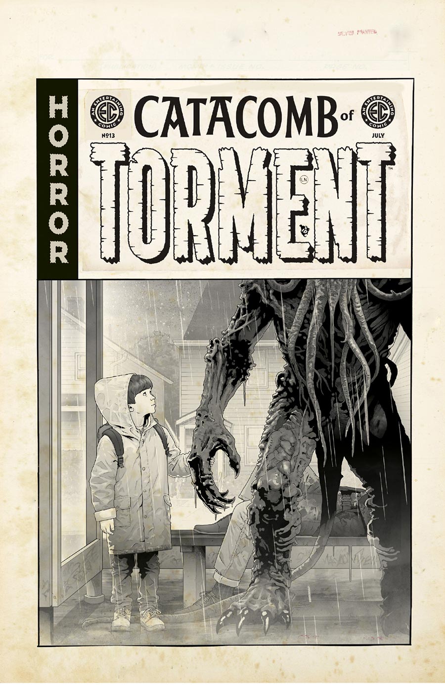 Catacomb Of Torment #13 Cover D Incentive Danny Luckert Black & White Artist Edition Cover (EC Comics)
