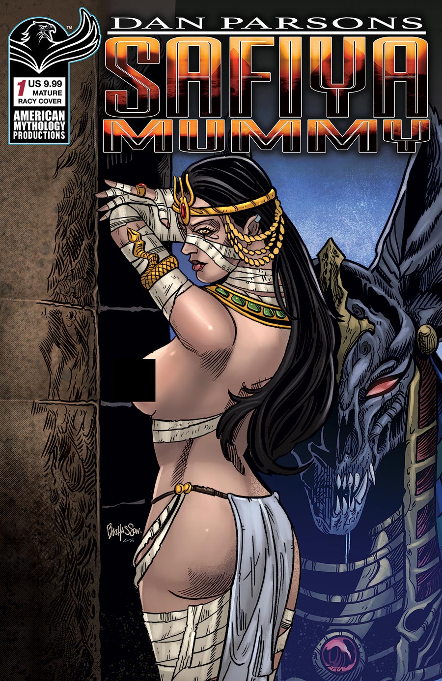 Dan Parsons Safiya Mummy #1 Cover D Variant Buz Hasson Racy Cover