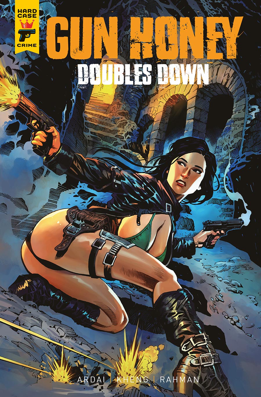 Hard Case Crime Gun Honey Doubles Down #2 Cover D Variant Ang Hor Kheng Card Stock Cover
