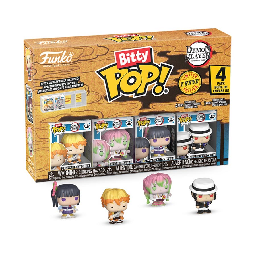 Bitty POP Demon Slayer Kimetsu No Yaiba 4-Pack Vinyl Figure - Zenitsu