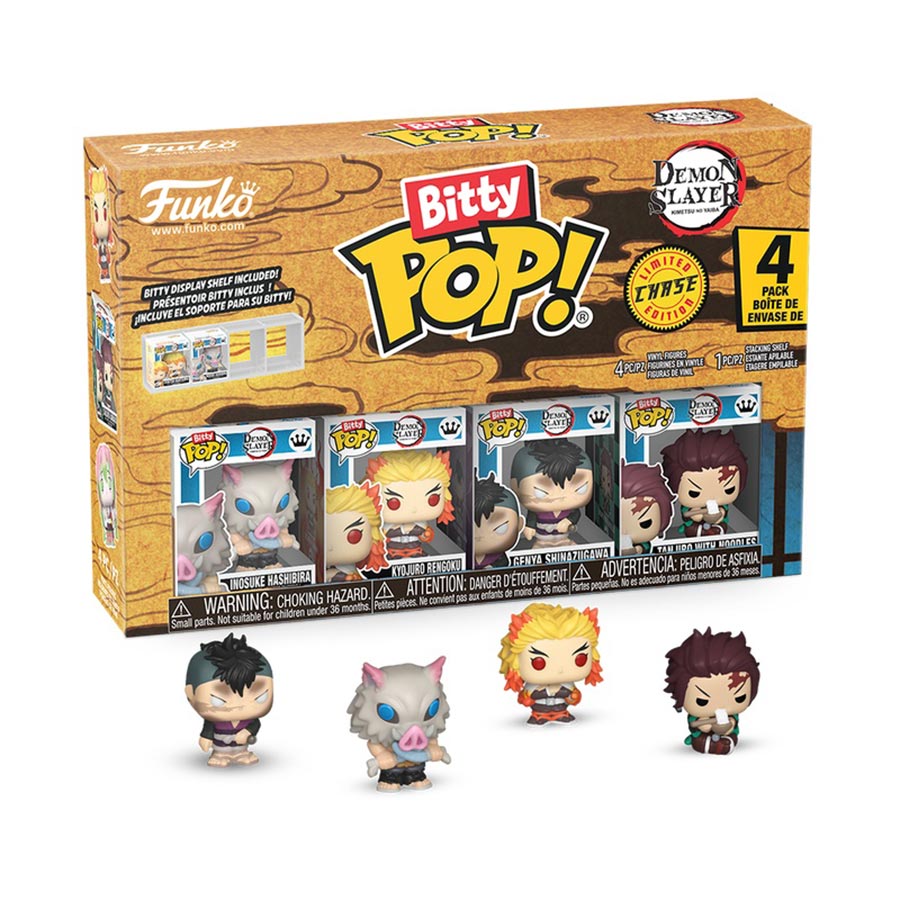 Bitty POP Demon Slayer Kimetsu No Yaiba 4-Pack Vinyl Figure - Inosuke
