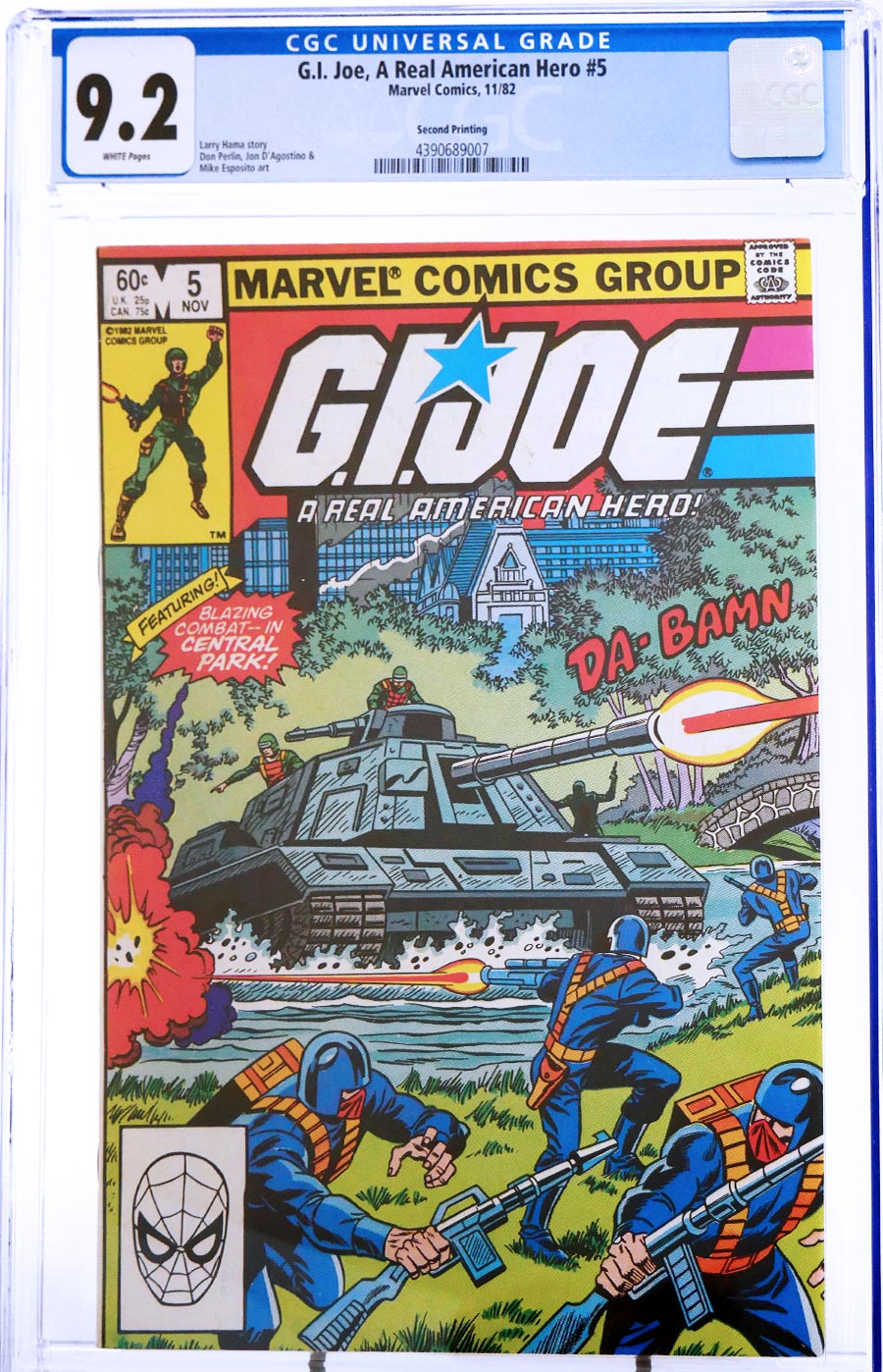 GI Joe A Real American Hero #5 Cover C 2nd Ptg CGC 9.2