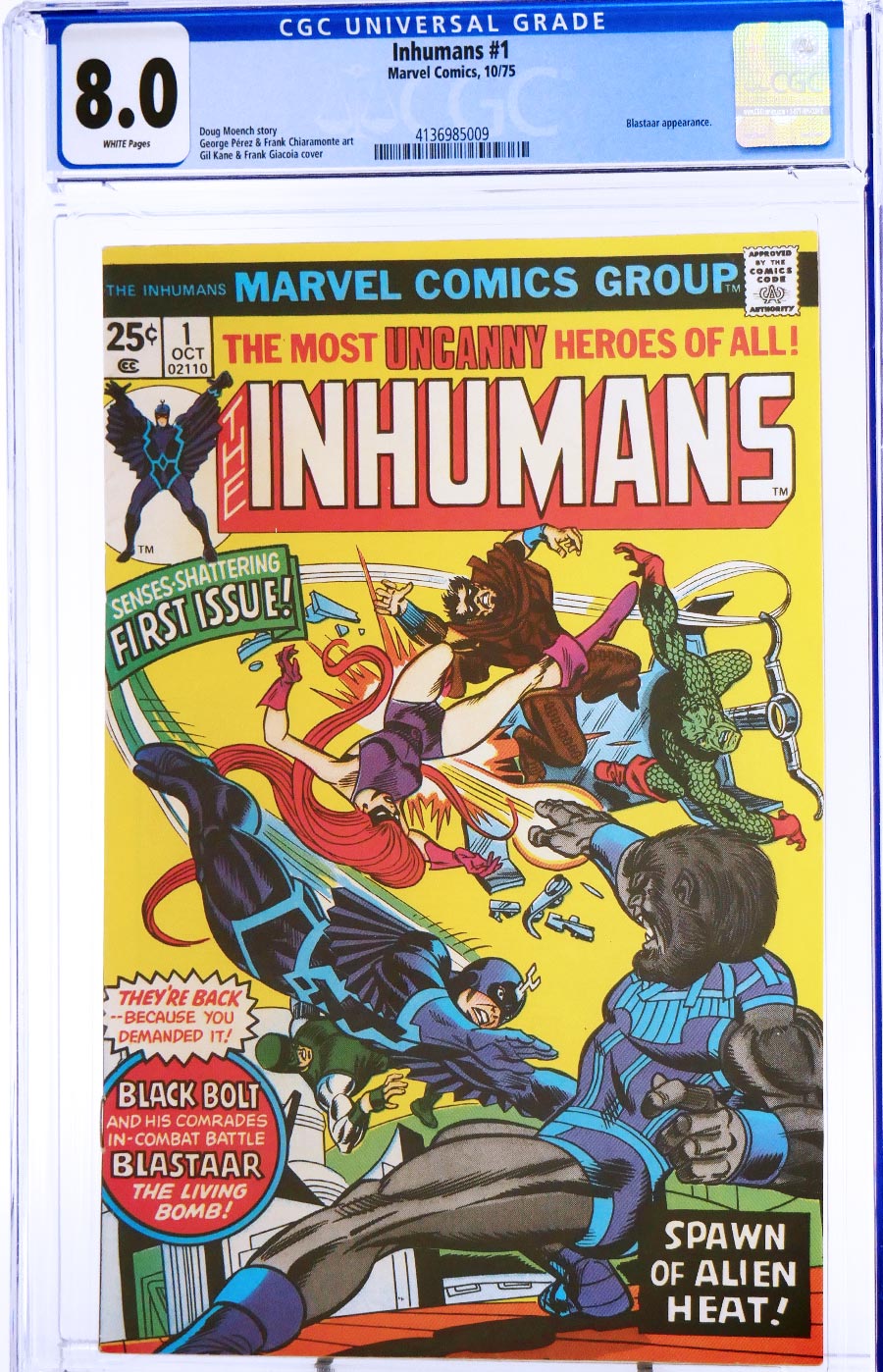 Inhumans #1 Cover C CGC 8.0