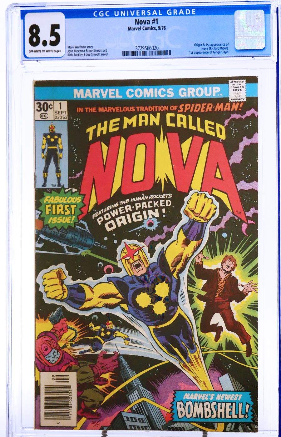 Nova #1 Cover G CGC 8.5
