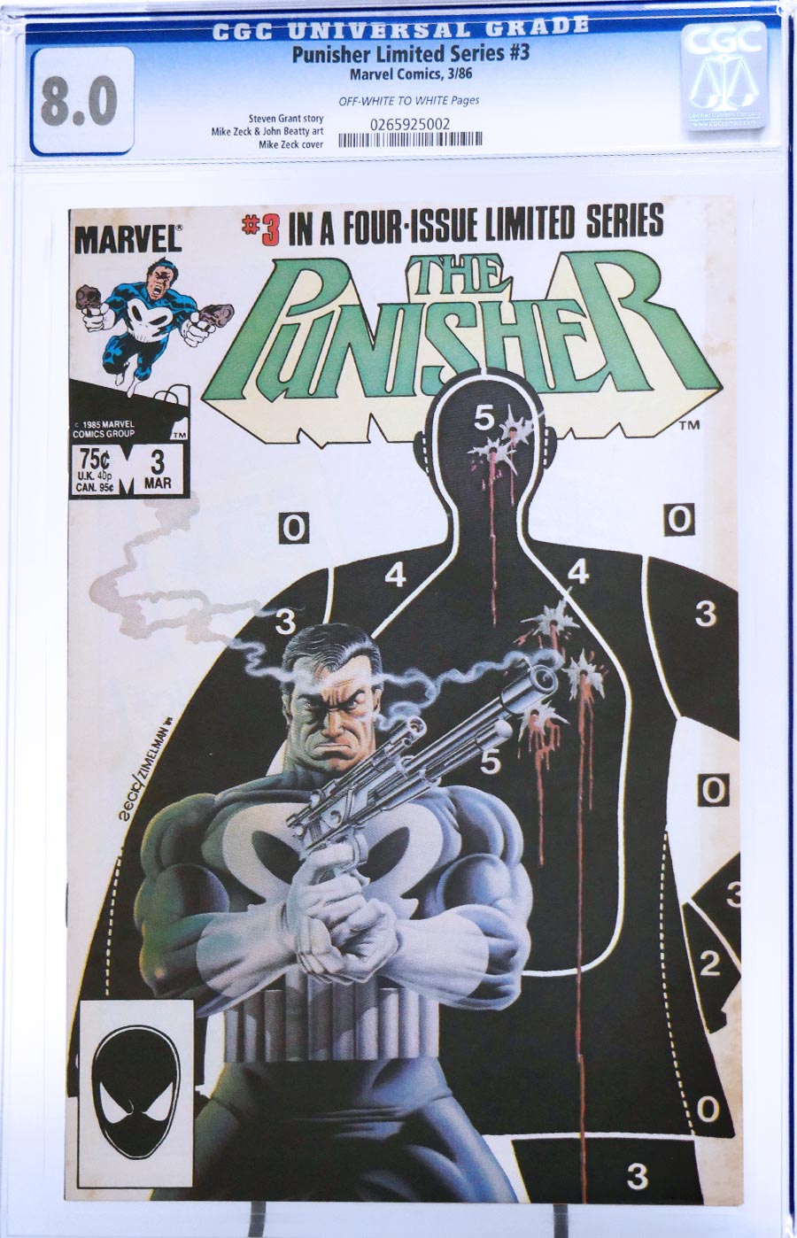 Punisher #3 Cover C CGC 8.0