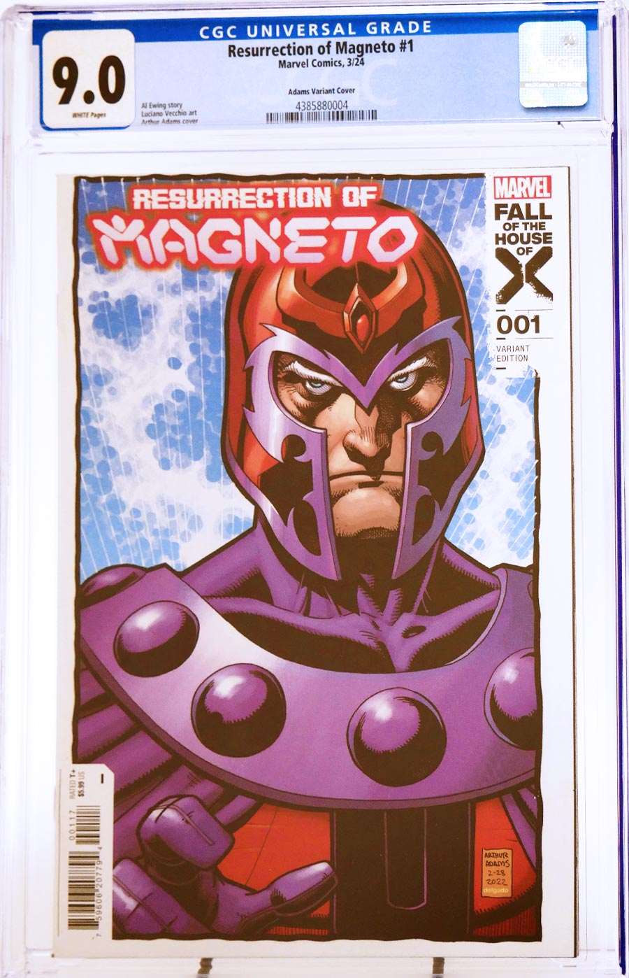 Resurrection Of Magneto #1 Cover I Incentive Arthur Adams Variant Cover CGC 9.0