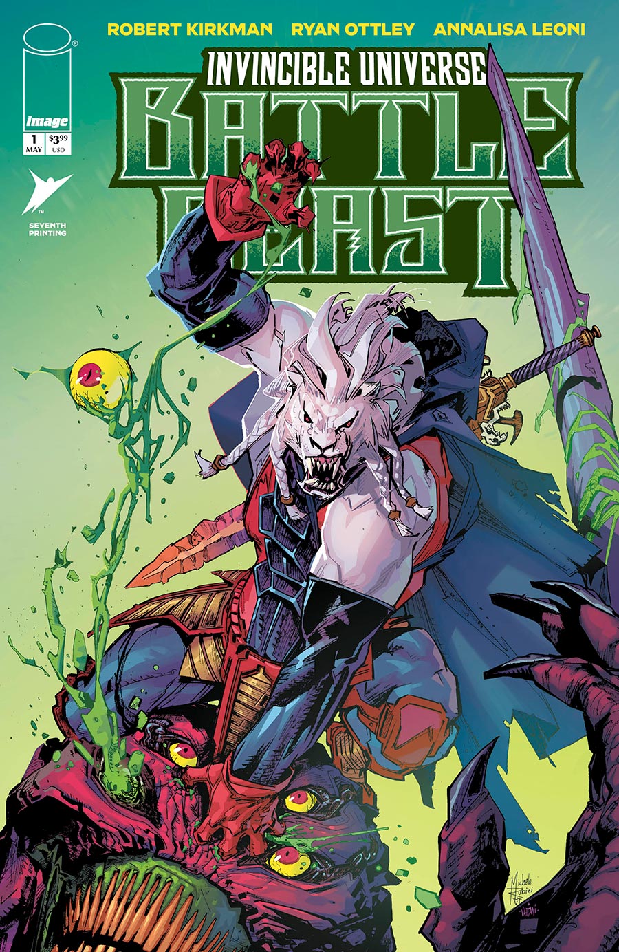 Invincible Universe Battle Beast #1 Cover X 7th Ptg