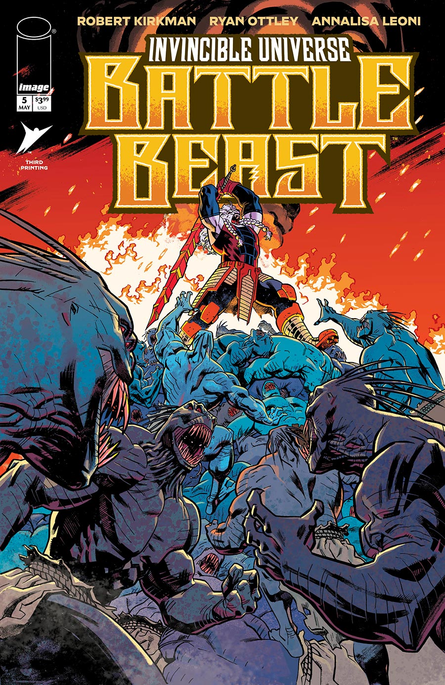 Invincible Universe Battle Beast #5 Cover H 3rd Ptg