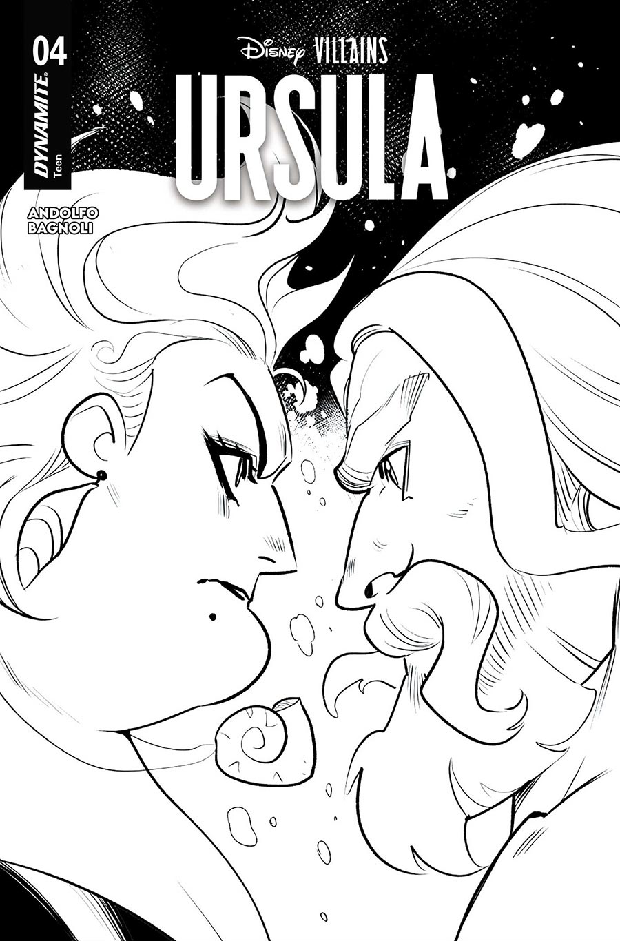 Disney Villains Ursula #4 Cover L Variant Mirka Andolfo Line Art Cover