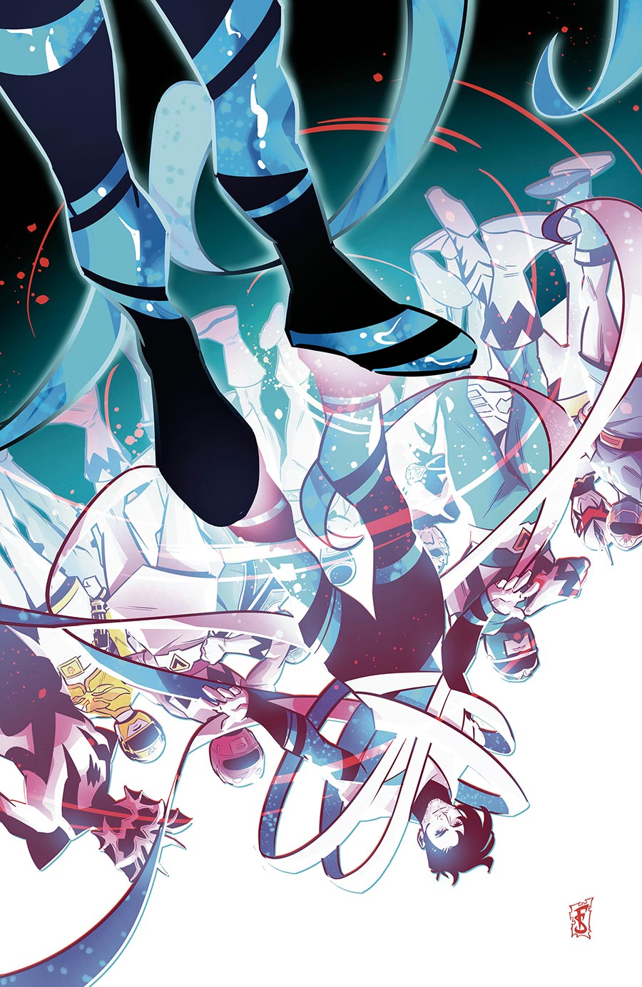 Power Rangers Unlimited #1 Cover G Incentive Federico Sabbatini Virgin Variant Cover