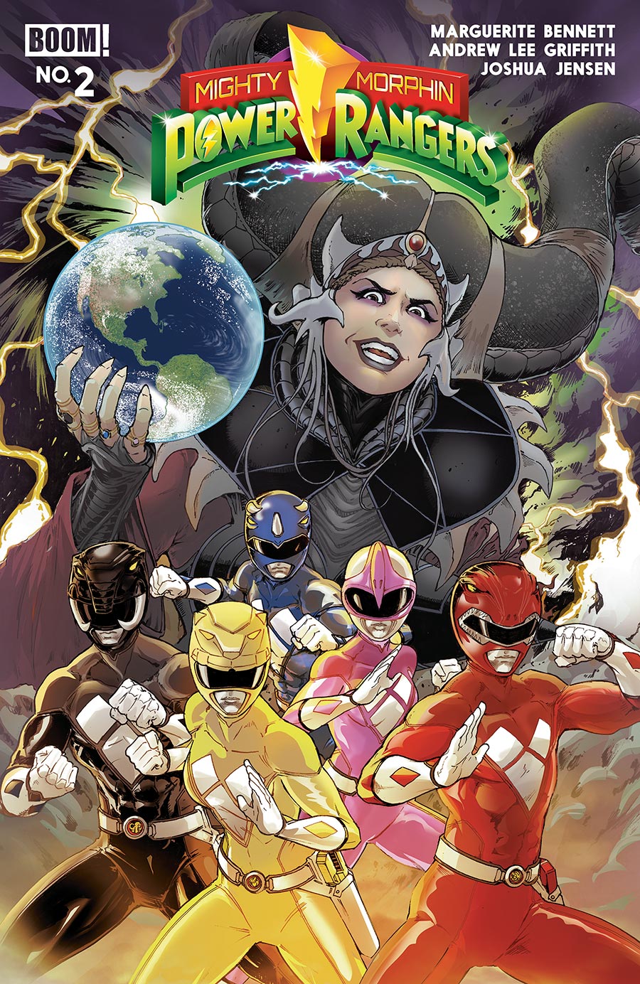 Mighty Morphin Power Rangers (BOOM Studios) Vol 2 #2 Cover B Variant Andrew Lee Griffith Cover