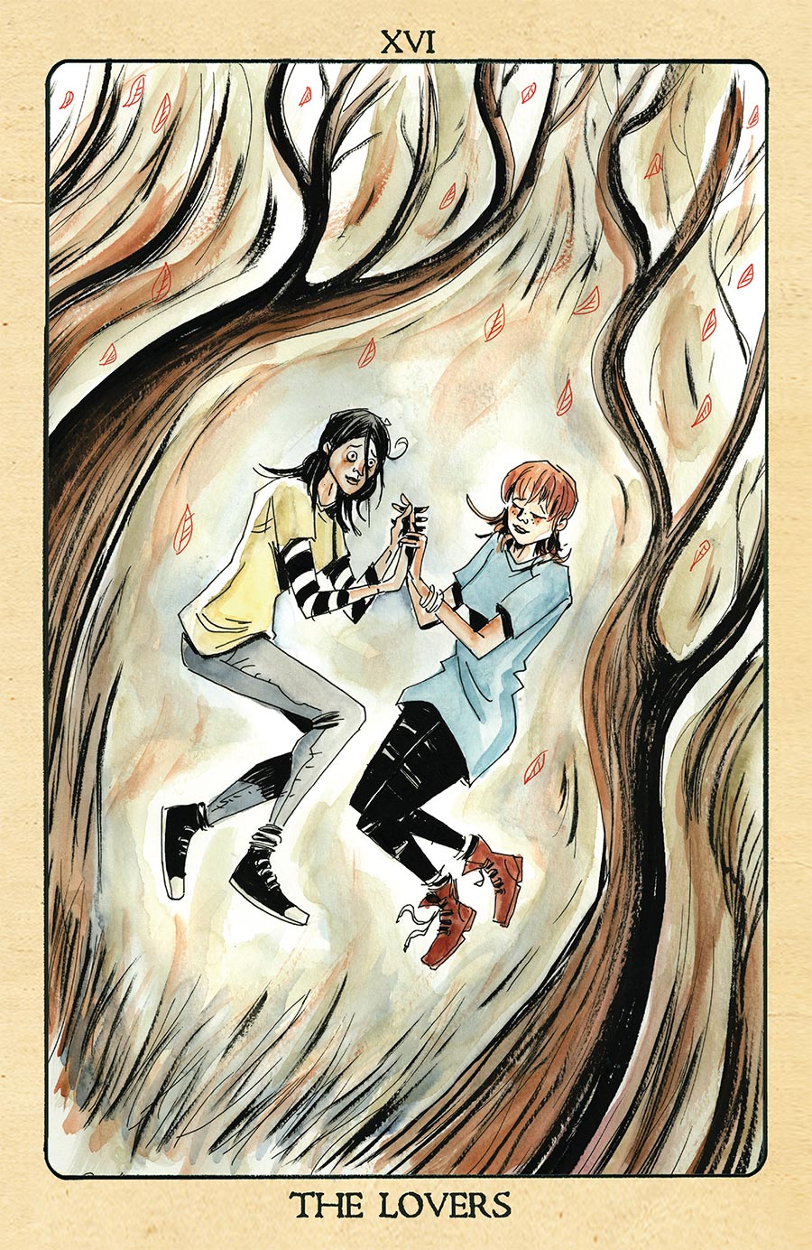 Minor Arcana #16 Cover D Incentive Jeff Lemire Tarot Card The Lovers Virgin Variant Cover