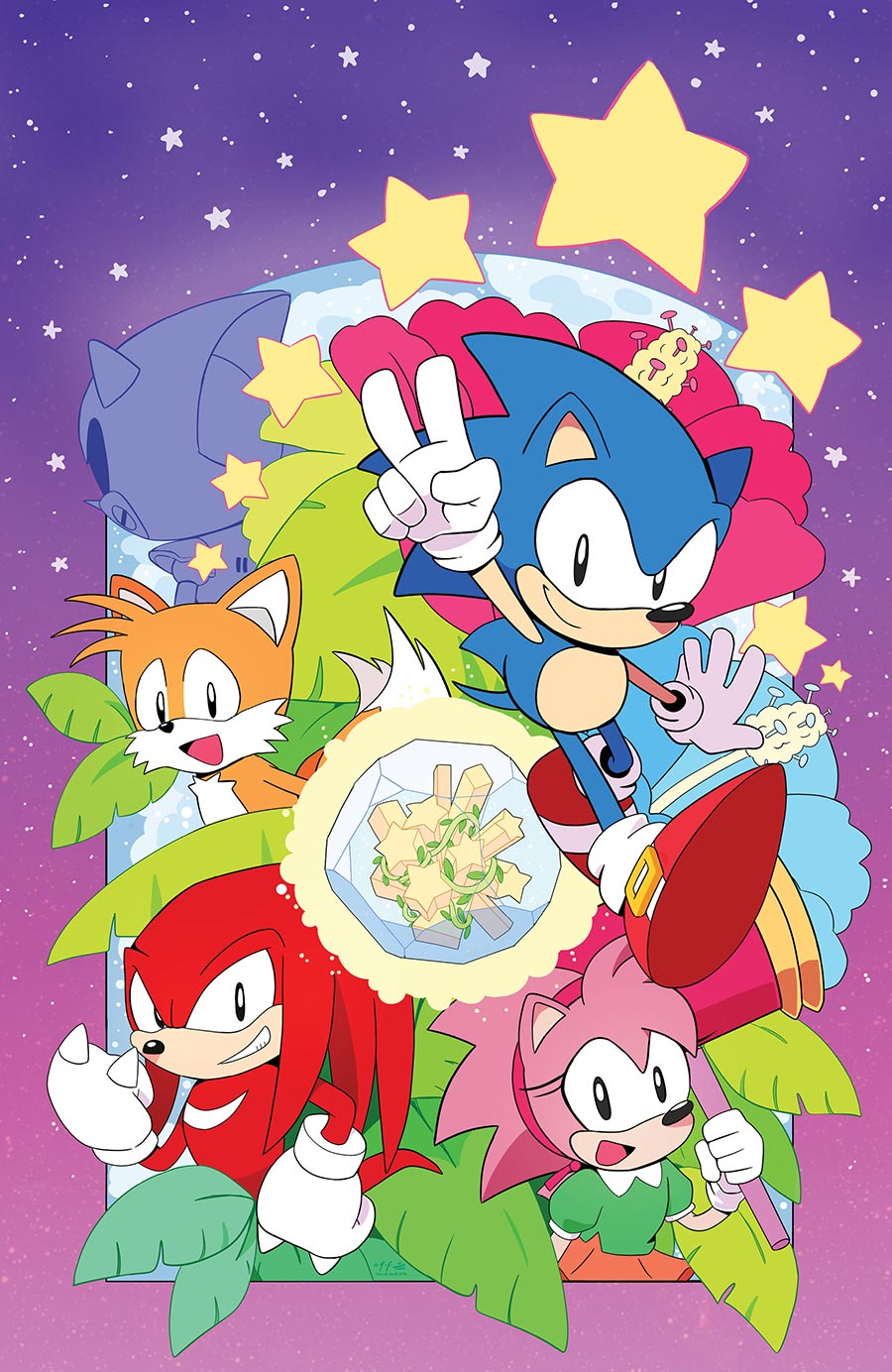 Sonic The Hedgehog 35th Anniversary Special #1 (One Shot) Cover C Variant Iasmin Omar Ata Foil Virgin Cover