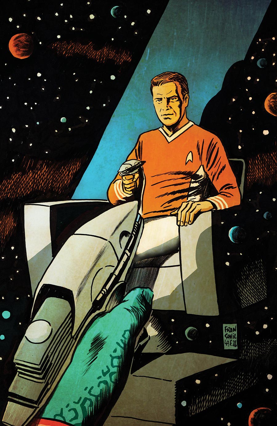 Star Trek The Last Starship #9 Cover C Incentive Francesco Francavilla Virgin Cover