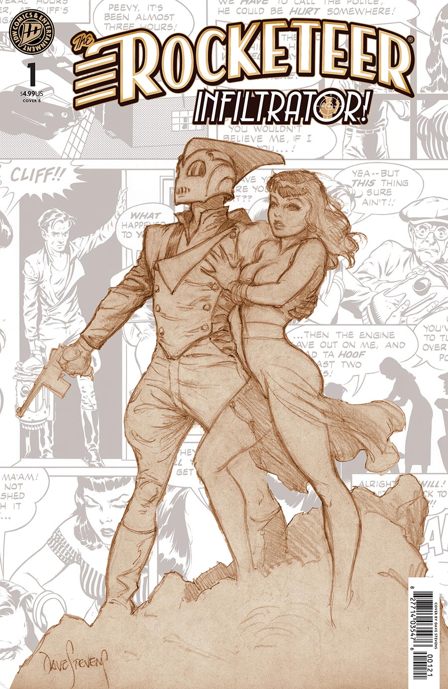 Rocketeer Infiltrator #1 Cover B Variant Dave Stevens Cover