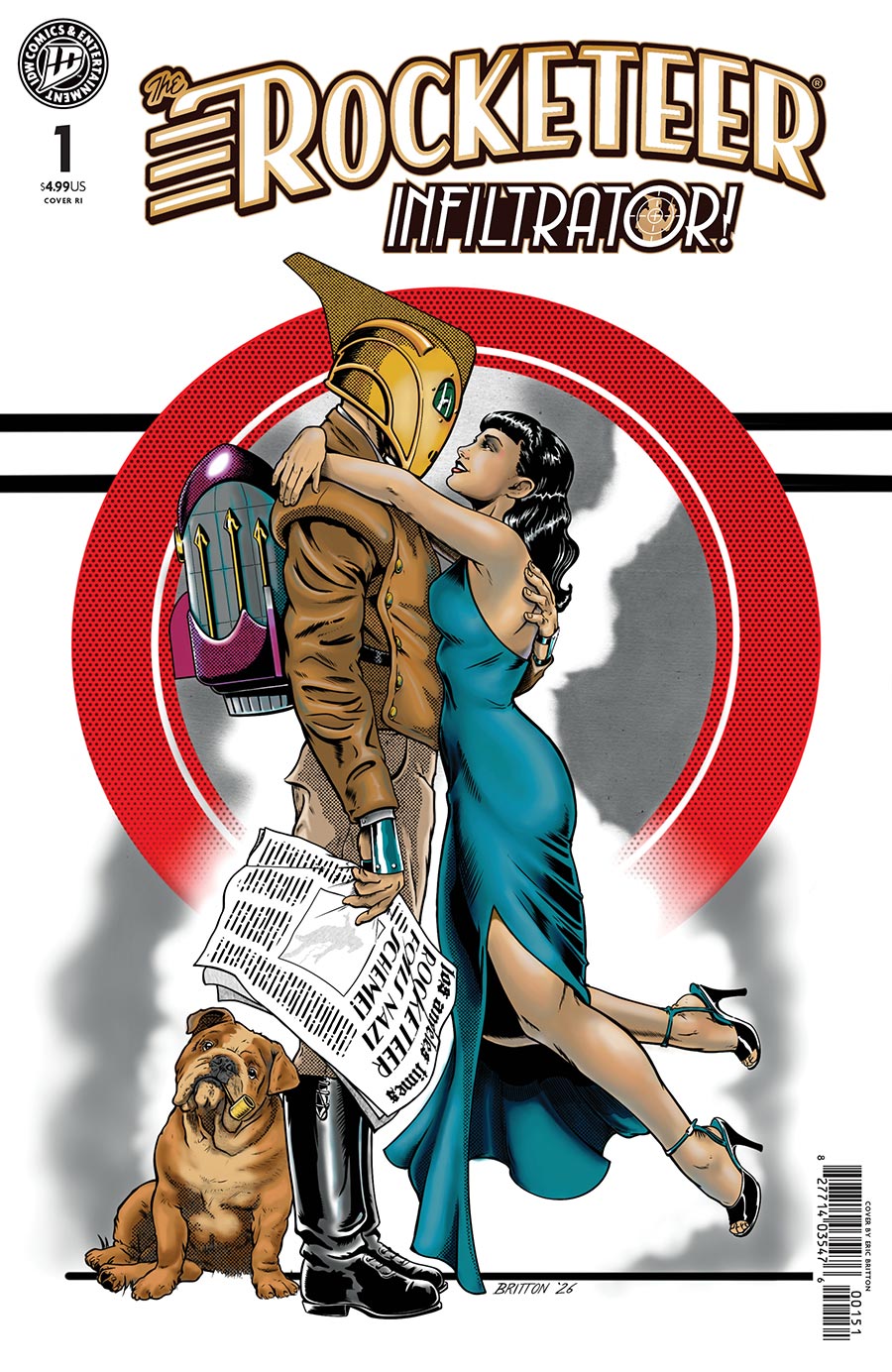 Rocketeer Infiltrator #1 Cover E Incentive Eric Britton Variant Cover