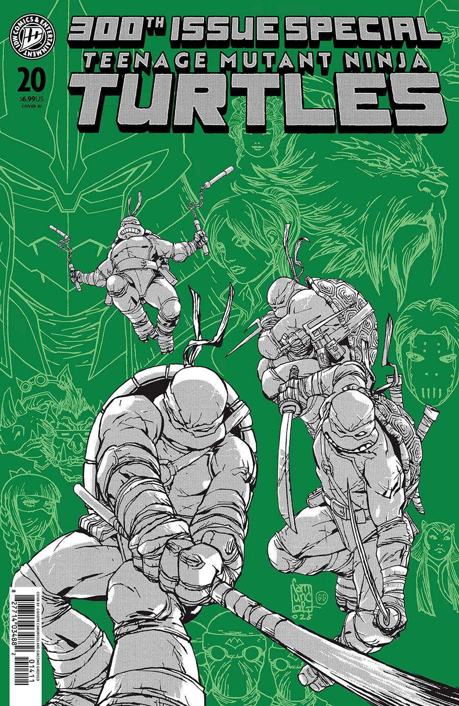 Teenage Mutant Ninja Turtles Vol 6 #20 300th Issue Special Cover J Incentive Giuseppe Camuncoli Variant Cover (#300)