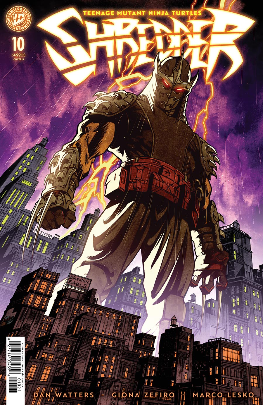 Teenage Mutant Ninja Turtles Shredder #10 Cover B Variant Danny Earls Cover