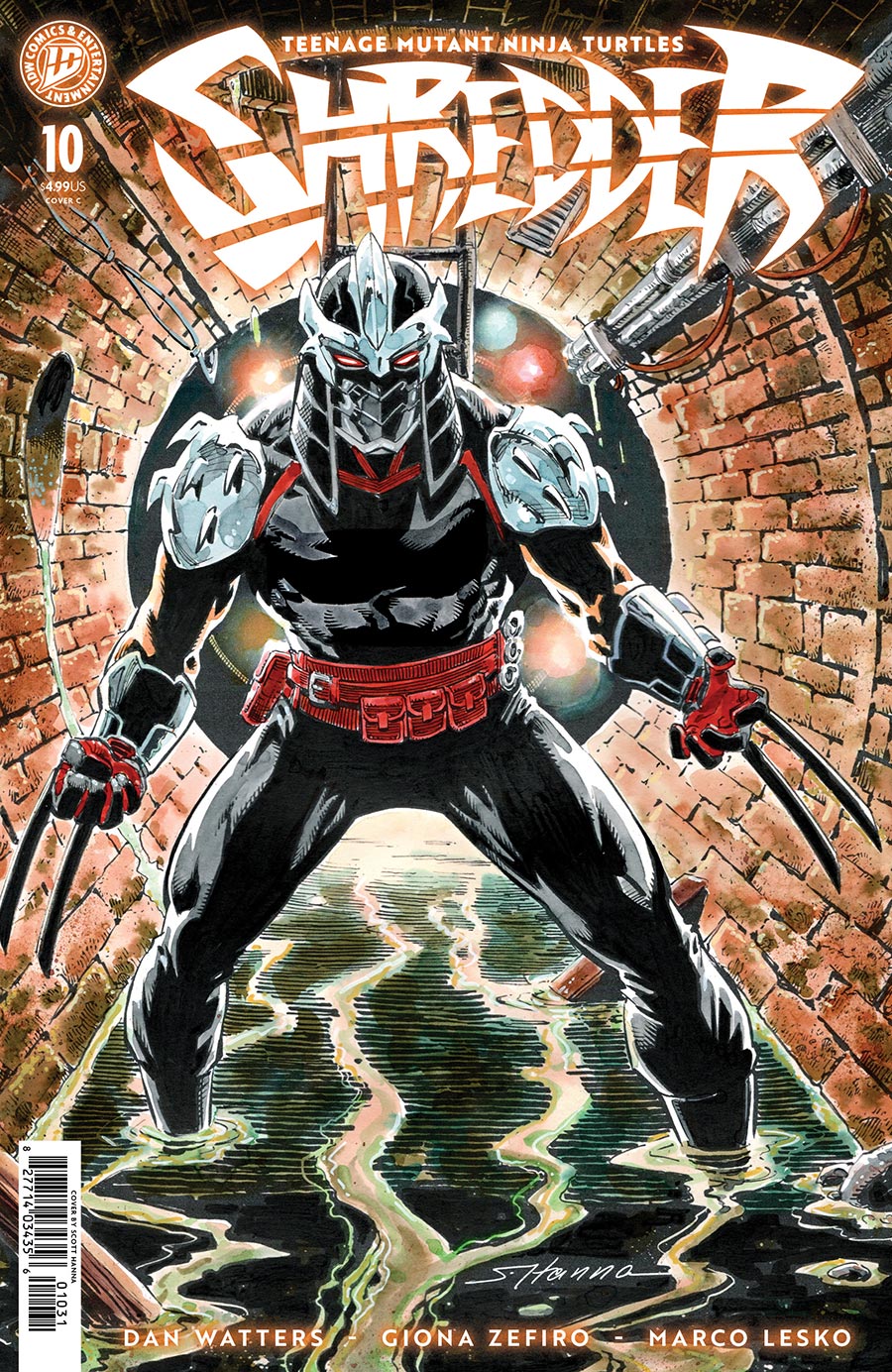 Teenage Mutant Ninja Turtles Shredder #10 Cover C Variant Scott Hanna Cover